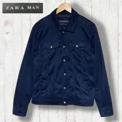 ZARA MAN フェイクスエードブルゾン　トラッカージャケット