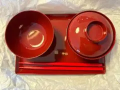 赤漆塗り お食い初め用品 セット