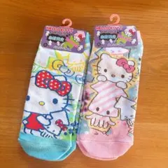 【新品タグ付き】ご当地キティ 函館限定 靴下 2足セット 22〜24cm