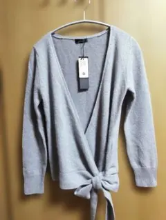 INEDウールリッチブレンド グレー ラップセーター