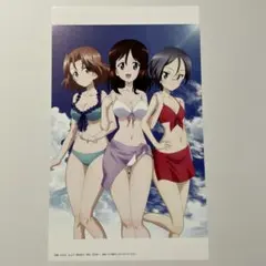 ガールズ＆パンツァー 　ポストカード　　アズミ メグミ ルミ　メガミマガジン付録