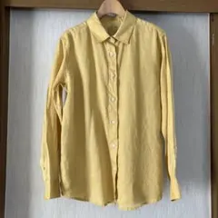 《無印良品》オーガニックリネン 洗いざらしシャツ ゆったりMサイズ