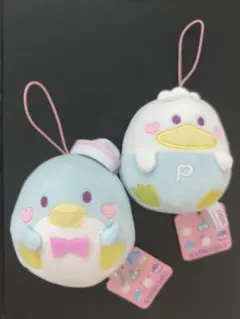 サンリオ　★　はぴだんぶい丸もちマスコット2　あひるのペックル　タキシードサム