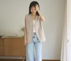 プラージュ　Plage calla lilyジレ ベージュ　34 S〜Mのサムネイル