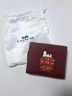 コーチ COACH スヌーピー 二つ折り財布