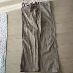 メンズ ベージュ ストレートデニム