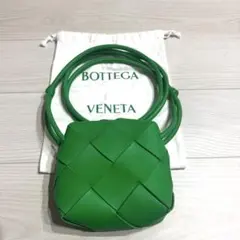 ボッテガヴェネタ　ミニカセット　カメラバッグ　ショルダーバッグ　グリーン