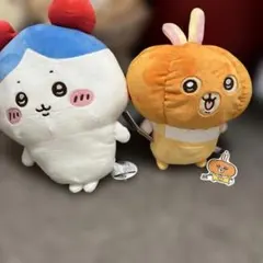 うさぎかぼちゃ、ハチワレカニカチューシャBIGぬいぐるみ2個セット