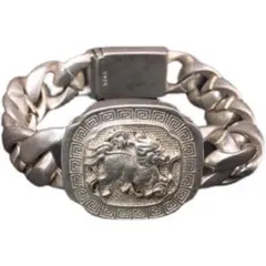 スカルモチーフ シルバー925刻印ブレスレット クロムハーツ 系