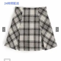 【️美品】 GRL インパン裏地付 ツイード チェック ミニスカート tu891