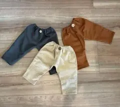 秋冬カラー＊ボタンモチーフパンツ