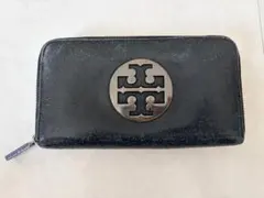 トリーバーチ TORY BURCH 長財布 レザー ラウンドファスナー ロゴ