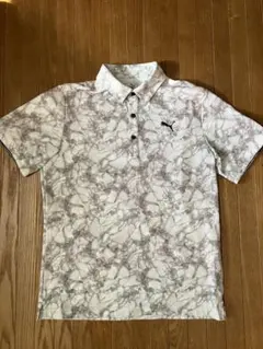 PUMA プーマ　マーブル模様 ゴルフシャツ M
