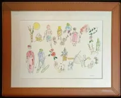 真作/絵画予約会の創始者/中川蘆月/打ち出の小槌/布袋屋掛軸HH-922