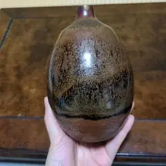 鳥取　民藝　大山焼　一輪挿し