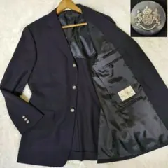 【Lサイズ 銀ボタン】AOKI レミュー ジャケット 紺 ブレザー