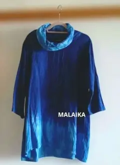 藍染　MALAIKA チュニック 五分袖のサムネイル