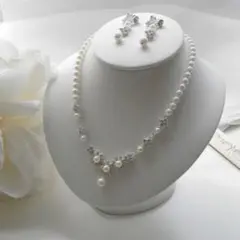 ANNAN WEDDING ネックレスセット N39(イヤリング)
