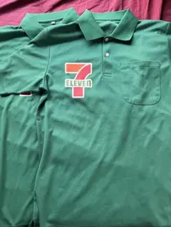 7-Eleven 緑 ポロシャツ M2枚セット