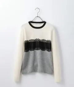 美品 platinum-mei-mei プラチナメイメイ カシミヤ100 猫柄 ☆カシミヤワッフル編みカーディガン | PLATINUM meimei(Women/大きい