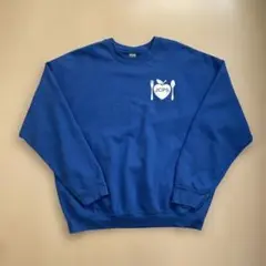 JCPSロゴ付き青クルーネックスウェット