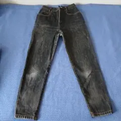 デニムパンツ　スリム　黒　M