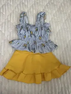 アプレレクール　ベビー水着セット 90cm 青と黄色