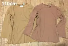 ZARA【4-5Y】リブ編み長袖カットソー 2点セット