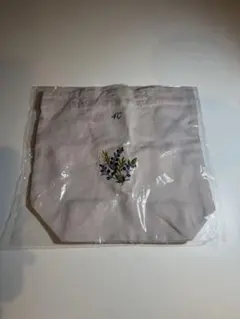 4℃ トートバッグ 花柄刺繍 ミニバッグ