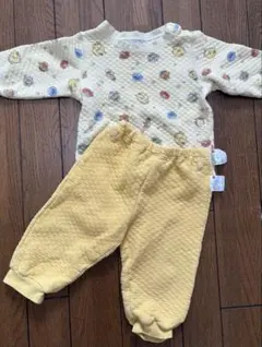 ユニクロ　キルティングパジャマ　セサミ　80cm