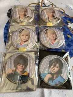 刀ミュ　缶バッジ　鶴丸　桑名江　今剣　笹貫