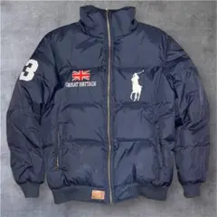 最終ralphlaurenUKUSAbigponydownjakectネイビー