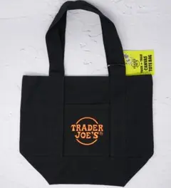 【新品】LAで大人気！Trader Joe's ミニトートバッグ（ブラック）