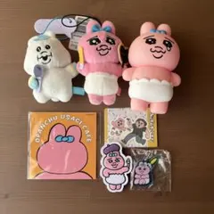 【値段相談可】おぱんちゅうさぎ ソフビフィギュア ぬいぐるみ 7点まとめ売り