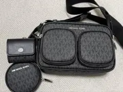 マイケルコース　JET SET ITEM クロスボディ ウィズ アタッチ 黒