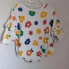 花柄ロンパース 70 ベビー服