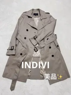 美品♪INDIVI コート　トレンチコート　ライナー付き　ベージュサイズ38