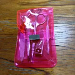身だしなみセット　ピンクケース　ボールチェーン付きのサムネイル
