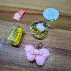 ぷかぷか牡蠣マスコット　 キーホルダー 　ボールチェーン３点