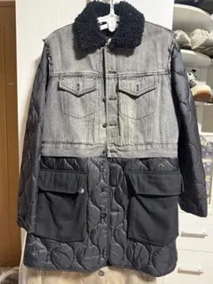 DIESEL ボア襟付きデニムジャケット