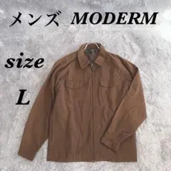 MODERM (L) スエードジャケット アウター メンズ 裏地付 カジュアル