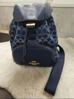 【美品】COACH ネイビー リュック