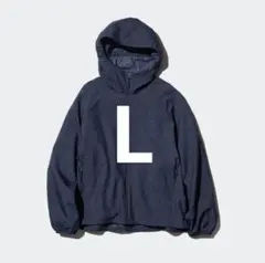 ユニクロ　ポケッタブルUVカットパーカー　L ネイビー