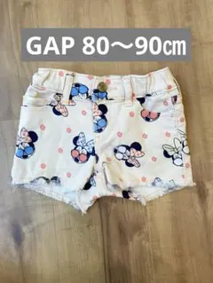 【GAP】ミッキー ミニー柄 ハーフパンツ