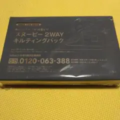 インレッド　11月号　付録　スヌーピーバッグ