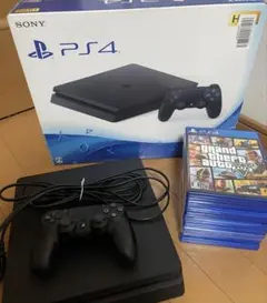 PS4 本体 コントローラー4個 ソフト3本セット 動作確認済み 初期化済み