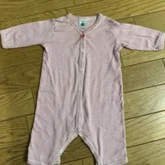 プチバトー　3m 60cm ロンパース ピンク