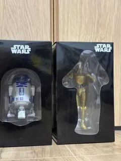 ディズニー限定 スターウォーズ R2D2 C3PO BB8のフィギュア型貯金箱