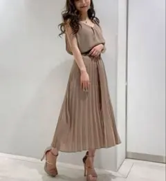 リップサービス　レイヤード　プリーツ ワンピース