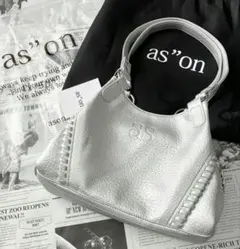 新品 ason アズオン BONITA MINI BAG バッグ シルバー